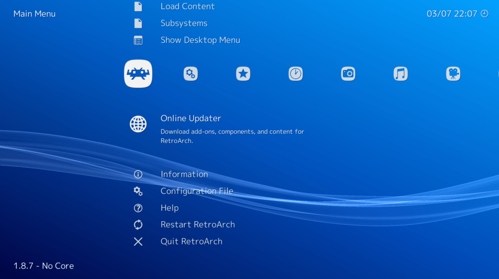 RetroArch N64 - Check For Updates