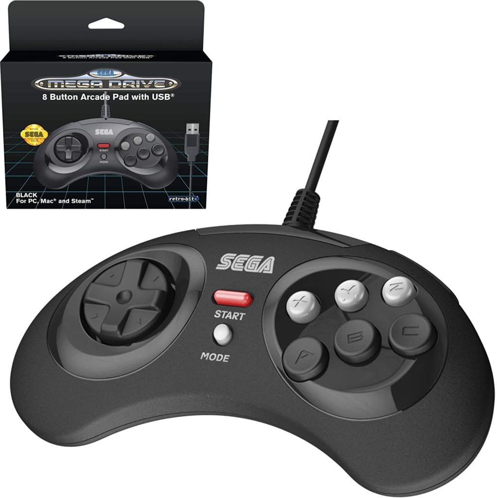 Best Budget Controllers for RetroPie -  Retro-Bit Official Sega Mega Drive USB Controller