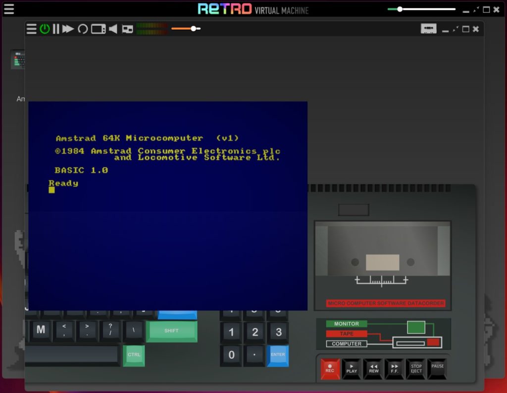 Retro Virtual Machine Amstrad CPC