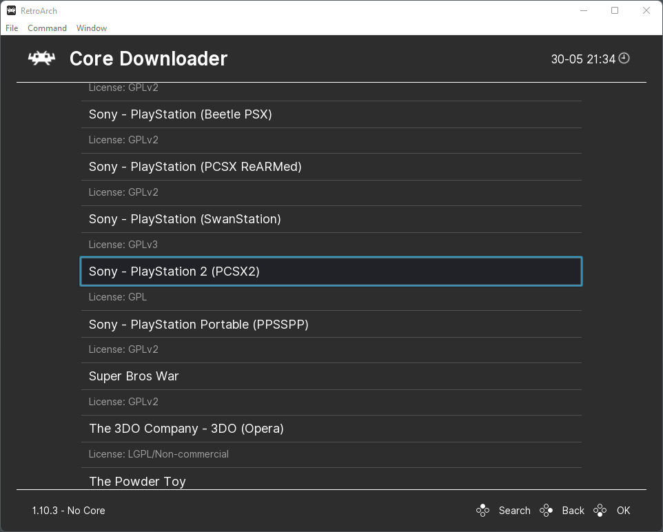 RetroArch Download PCSX2 Core