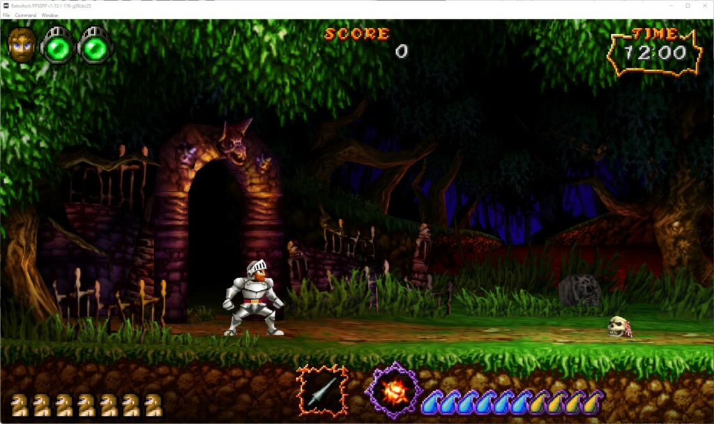 RetroArch PPSSPP Game Upscaled
